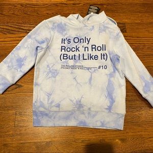 Rolling Stones It’s only rock ‘n roll tie dye hoodie toddler sz 3T,4T